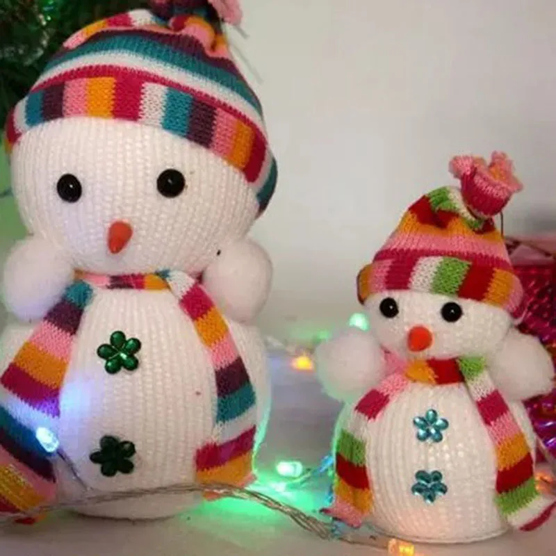 12x7 см рождественские украшения Рождественская елка декоративные украшения Рождественский подарок товары шарф с трубой Рождественский снеговик