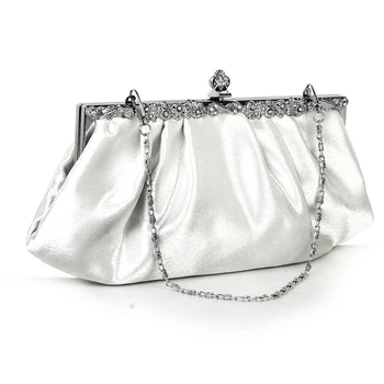 

Ivory Party Clutch Bag Banquet Handbag Dress Wedding Bag