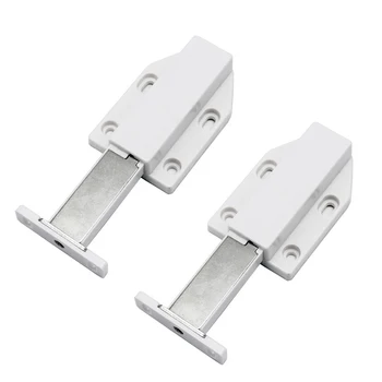 

2pcs With Screw Wardrobe Magnetic Press Rebound Device Touch Latch Kitchen Cupboard Frameless Door Stops Accessories Bathroom