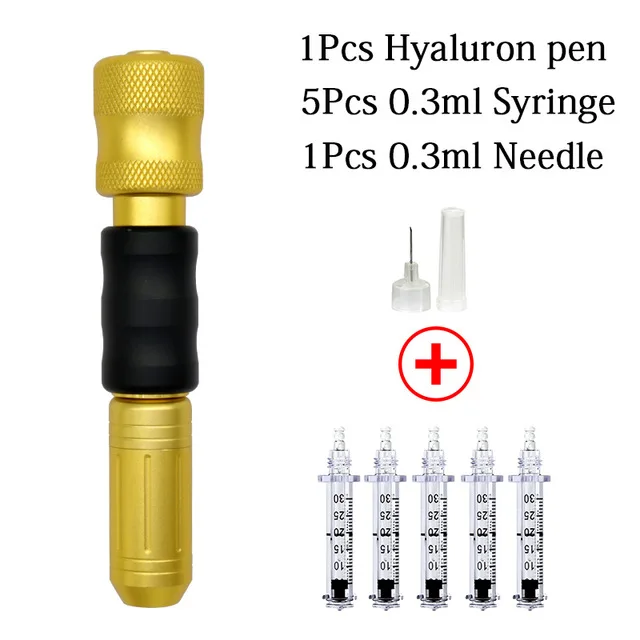 0.3ML Injection Pen Lip Injection Hyaluronic Acid Gun Kybella High-pressure Atomizing Beauty Pen Wrinkle Removal