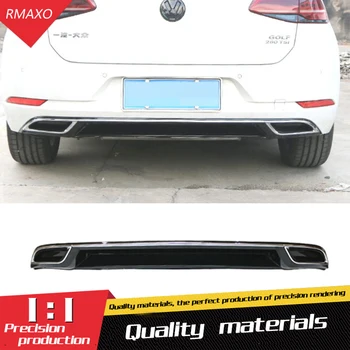 

For Golf 7.5 Body kit spoiler 2014-2018 For Volkswagen Golf 7 ABS Rear lip rear spoiler front Bumper Diffuser Bumpers Protector