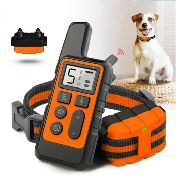 

Electric Shock Remote Control Obedience Waterproof Dog Training Collar USB Rechargeable Anti Bark Smart LCD Display Portable