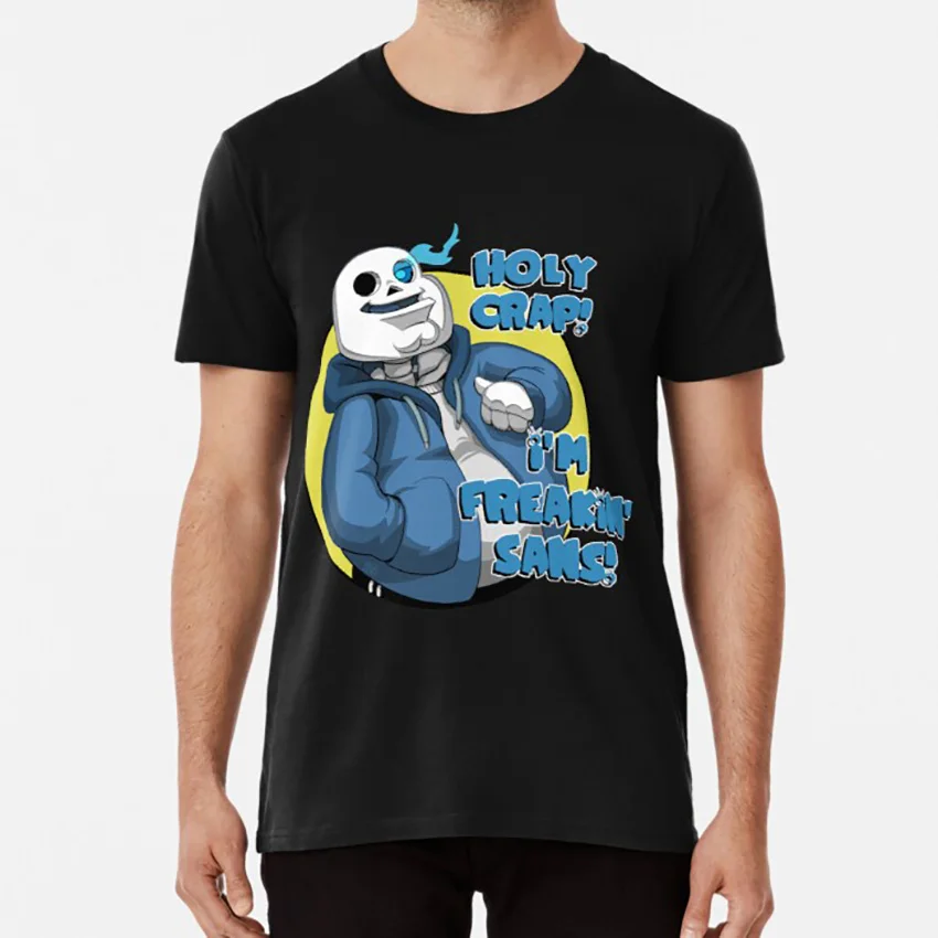 Боже ХЛАМ! Меня зовут Санс! Футболка с надписью Sans Peter Griffin Undertale Meme | Мужская одежда