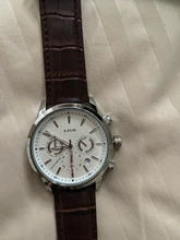 LIGE-Reloj ejecutivo de lujo para hombres, cronógrafo de cuarzo, con correa de cuero e indicador de fecha, estilo casual, a la moda, marca superior, con caja