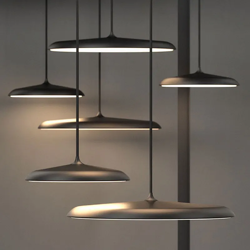 

Modern Simple LED Art Design Pendant Light UFO Round Pendant Light Suitable for bedroom hall dining room study pendant lamp