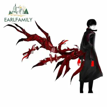 

EARLFAMILY 13cm x 9.6cm For Tokyo Ghoul Vinyl Car Stickers Graffiti Decal Cartoon Personality Occlusion Scratch Decoration