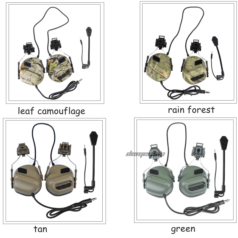 Anti-noise Shooting Headset Earmuff  Tactical Communication Headphone Sound Amplification Airsoft Paintball Headset