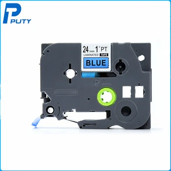 

5pcs/lot Black on Blue 24mm Label Tape TZe-551 Tze551 Compatible for Brother P-Touch Label Maker Printer Ribbon