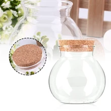 Милый дизайн чай кофе сахар Стеклянные Канистры цветочное растение ваза QT