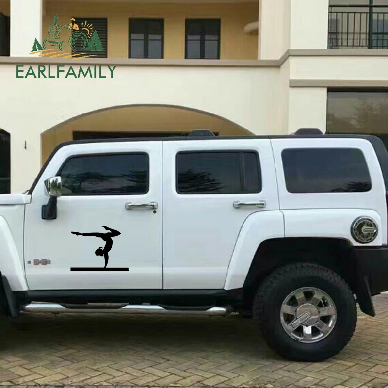 EARLFAMILY, 58 см x 50,3 см, индивидуальные, женские, гимнастические, баланс луча, водонепроницаемые, Deacls, для автомобиля, стильные, спортивные, большие, автомобильные наклейки