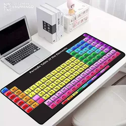 Mousepad gamer esteira tabela periódica dos elementos grande personalizado tapete de rato tapetes de jogo gamers teclado mecânico deskmat deskpad