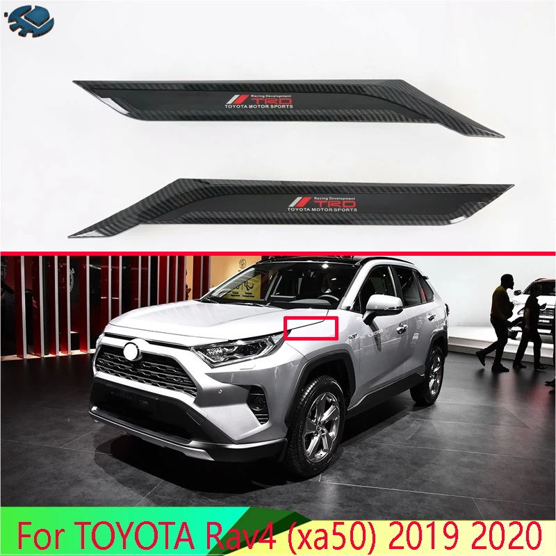 Accesorios decorativos para TOYOTA Rav4 (xa50) 2019 2020, tablero hojas cromadas ABS, en branquias de tiburón|Estilo - AliExpress