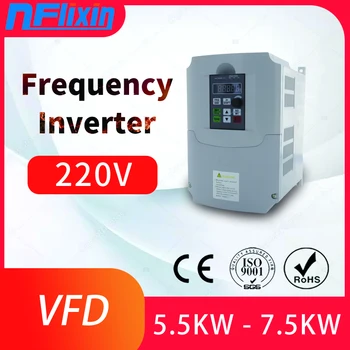 

Variable 7.5KW Frequency Inverter Universal Single Phase 220V Input 3 Phase 220V Output VFD Varuable inverter 50HZ