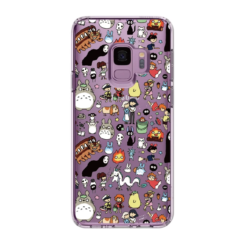 Тоторо Унесенные призраками Ghibli Kaonashi для samsung Galaxy Note 8, 9, 10, A7 A8 S8 S9 S10 Plus мягкий TPU crystal прозрачный защитный чехол