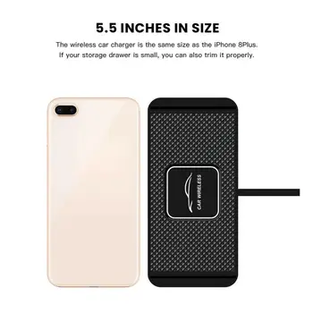 

Fast Charging 10W Car Qi Wireless Charger Dock Station Pad C1 Non-slip Mat Car Dashboard Holder Stand for iPhone