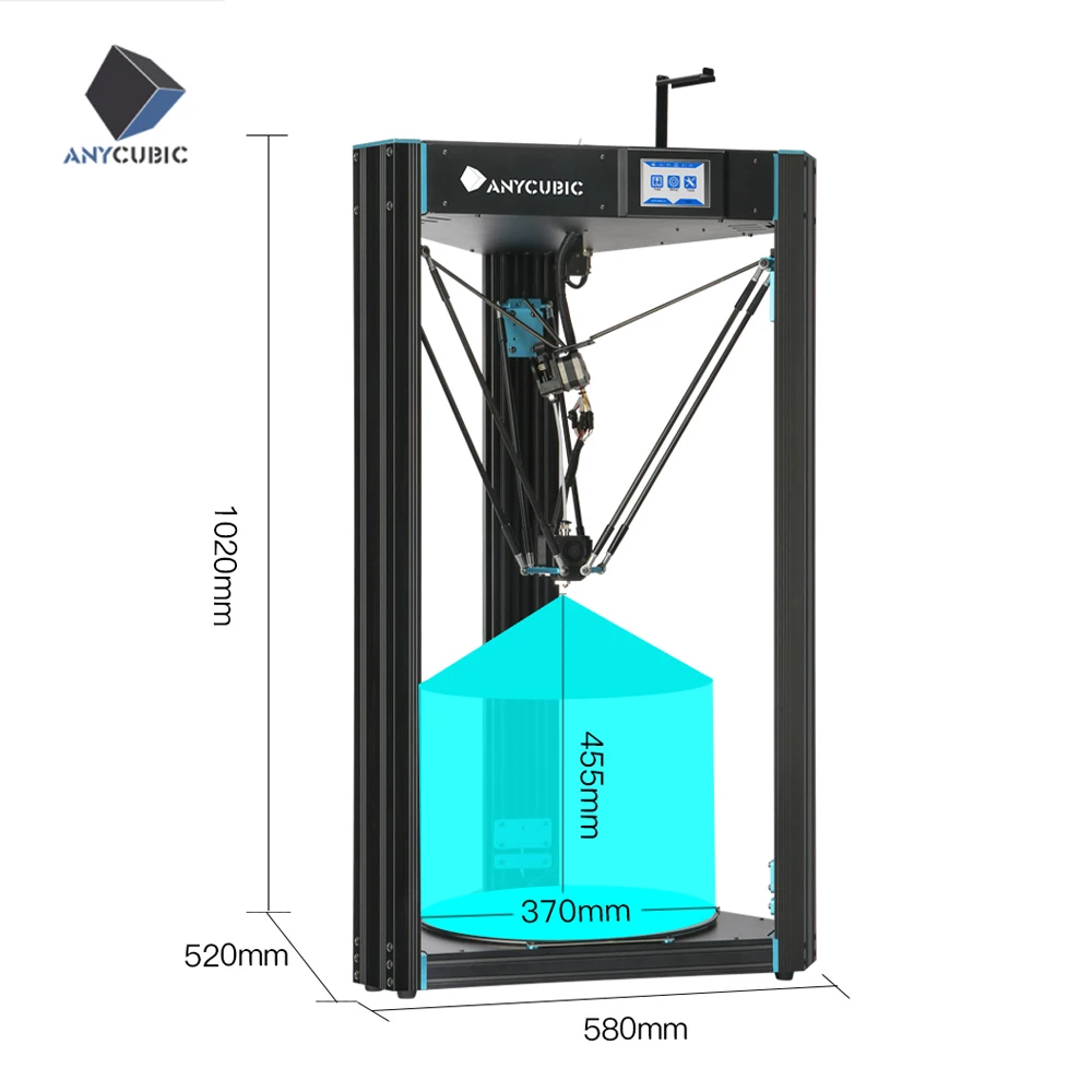 ANYCUBIC Predator 3D принтер Impressora Ultrabase Pro 3d Принтер Комплект impresora размера плюс 370*370*455 мм|3D