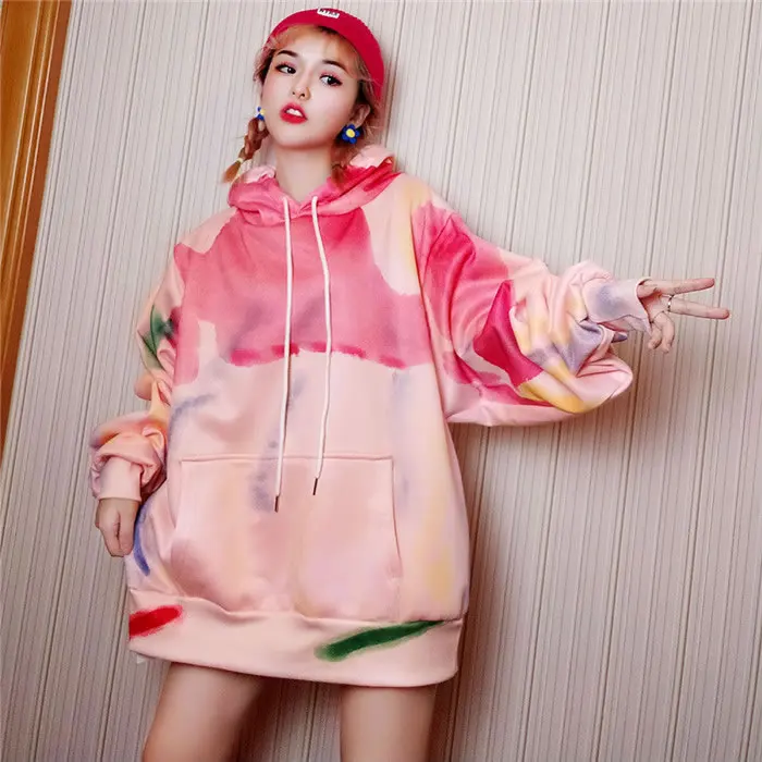 HG Drawstring, женские толстовки, модные, нового размера плюс, с капюшоном, с воротником, пуловер,, зимние, элегантные, богиня веер, повседневные толстовки, XJ2782