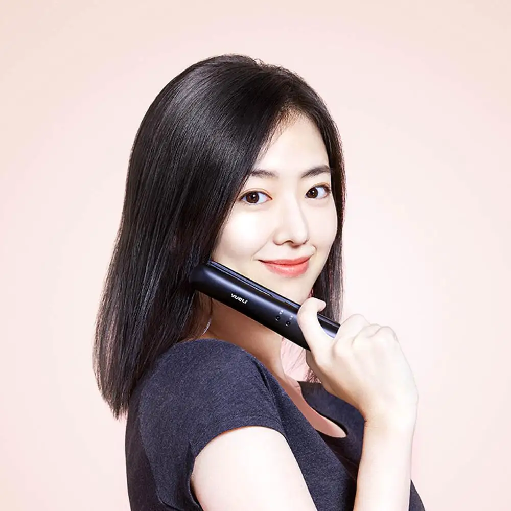 XIAOMI MIJIA Yueli утюги для выпрямления волос, беспроводные мини-щипцы для завивки волос, портативная доска с двумя передачами, 2500 мАч, защита от аккумулятора