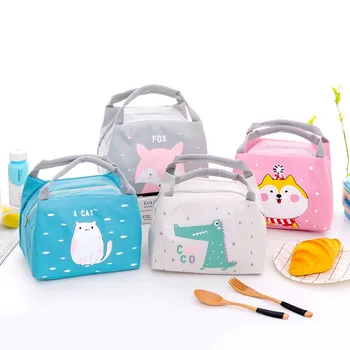 

Cartoon Cute Lunch Bag For Women Girl Kids Children Thermal Insulated Lunch Box Tote Waterproof Food Picnic Bag Bottle Pouch