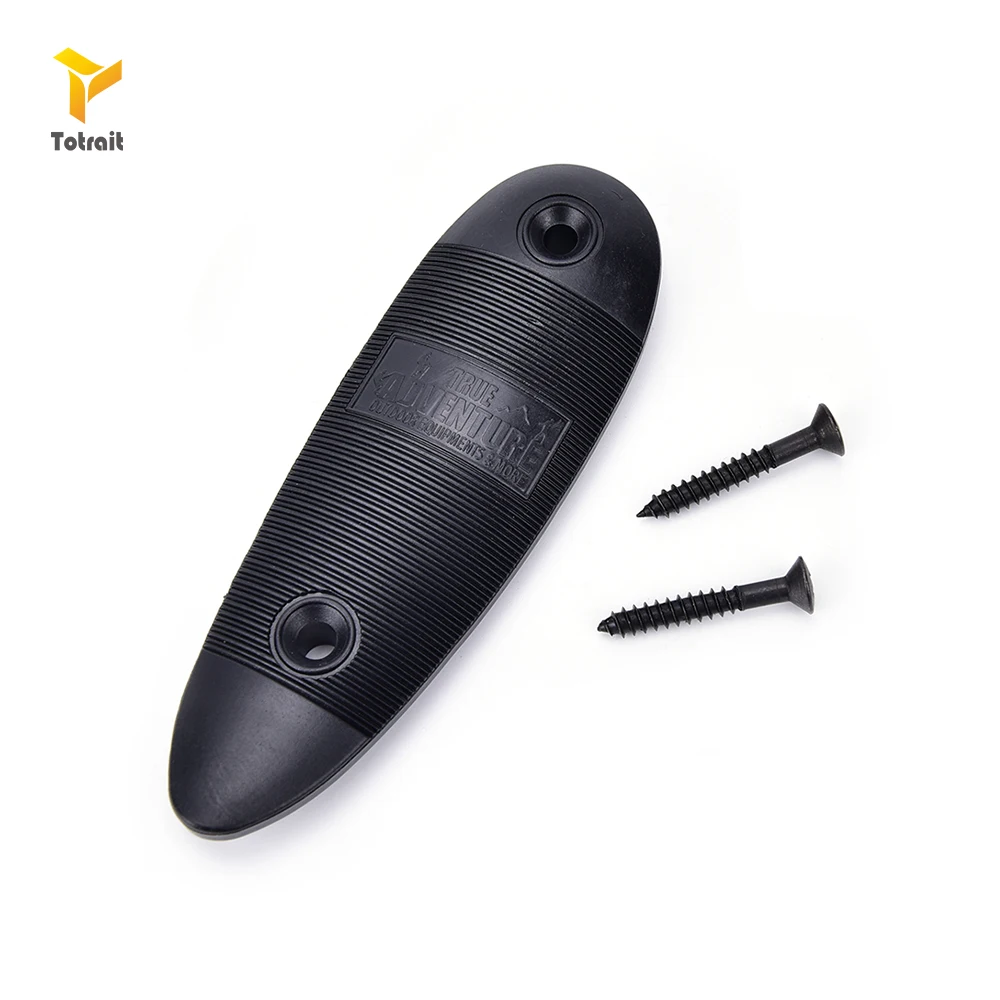 

TOtrait Durable Plastic Non-Slip Ribbed Slip Recoil Pad With Screw Gun Butt Stock Gentle Cushion Push Pad Hunting Accessories