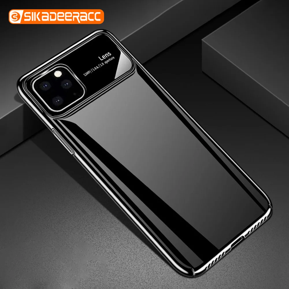 Чехол для телефона из закаленного стекла iPhone 11 Pro Max противоударный простой чехол