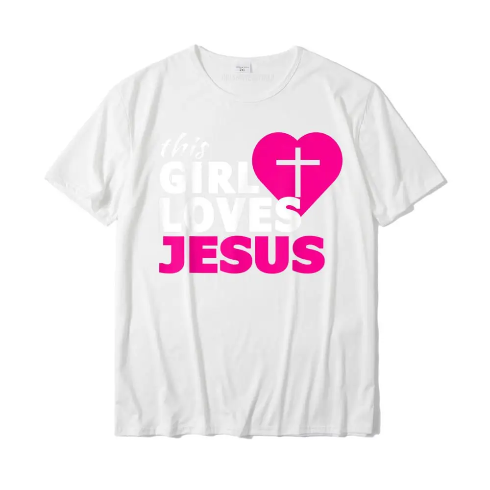 Custom Tops Tees New Arrival O Neck cosie Short Sleeve All Cotton Men T Shirt Street Sweatshirts Free Shipping This Girl Loves Jesus Faith Based Christian T-Shirt__26909 white