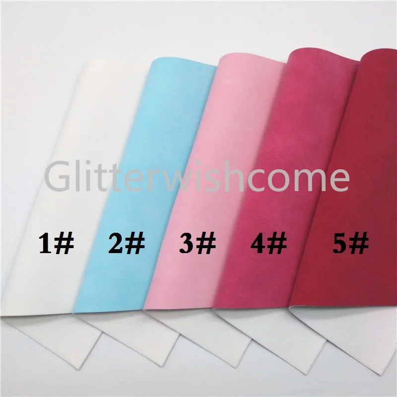 Glitterwishcome 21X29 см A4 размер винил для бантов два тона замша Синтетическая кожа искусственная кожа листы для бантов, GM709A