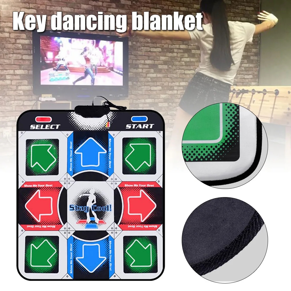 

Newly Non-Slip Dancing Blanket Dance Mat Dance Pad Dancing Step Pads to PC with USB