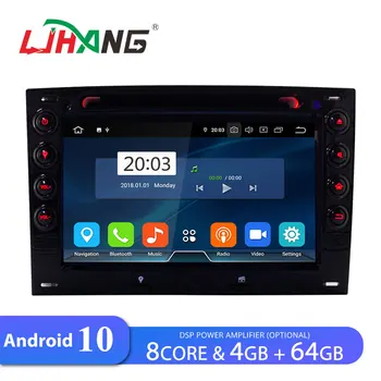 

LJHANG Car Multimedia player Android 10 For Megane 2 ii 2003 2004 2005 2006 2007 2008 2009 2010 WIFI GPS Navi 2Din Car Radio RDS