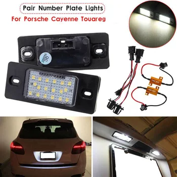 

Parts License Plate Light 12V 6W For Porsche Cayenne Touareg Replacement Car