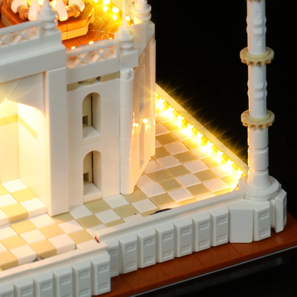 Vonado LED Lighting Set for 21056 Architecture Taj Mahal Kryator Collectible Model Toy Light Kit,Not Included the Building Block 6