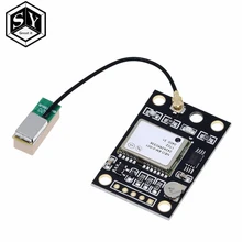 Módulo gps, GY-NEO6MV2 NEO-6M 2 controles de voo eeprom controlador mwc apm2 apm2.5 antena grande para arduino placa