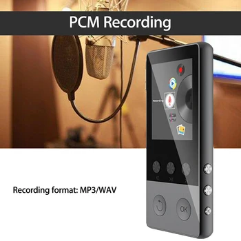 

Portable Bluetooth MP3/4 Music Player with FM Hi-Fi Lossless Support TF Card DU55