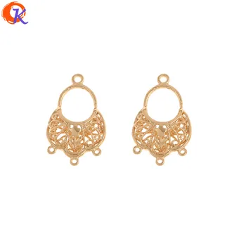 

Cordial Design 20Pcs 15*24MM Jewelry Accessories/DIY Making/Earrings Connectors/Genuine Gold Plating/Hand Made/Earring Findings