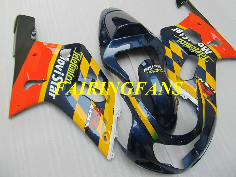 Мотоцикл обтекателя тела для GSXR600 750 K1 01 02 03 GSXR 600 GSXR750 2001 2002 2003 ABS Обтекатели Кузов+ подарки SH81