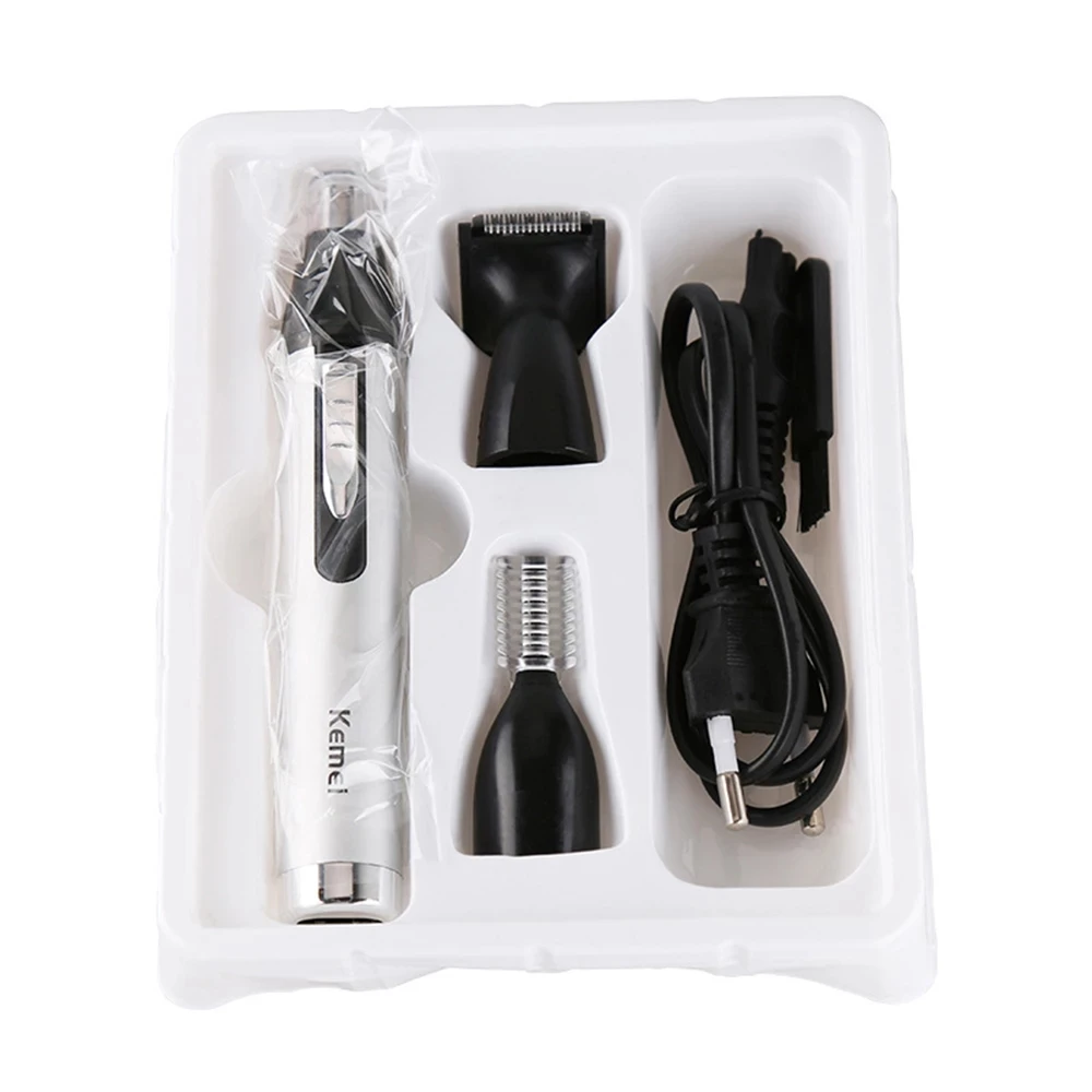 3 In1 Electric Nose Ear Trimmer For Men Shaver Rechargeable Hair Removal Eyebrow Trimer Safety Product Shaving Machine Face Care 4