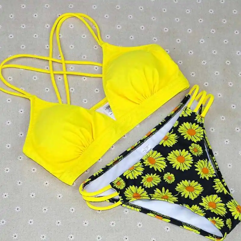 

Mid Waist Wire Free Cartoon Striped Swimsuit Slut Viktorya Secret Windsurf Surfing Swimsuit Trikini