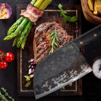 

2020 High Quality Knife Kitchen Hand Forging Hammer Grain Forging Kitchen Knife Ancient Method of Slicing Knife