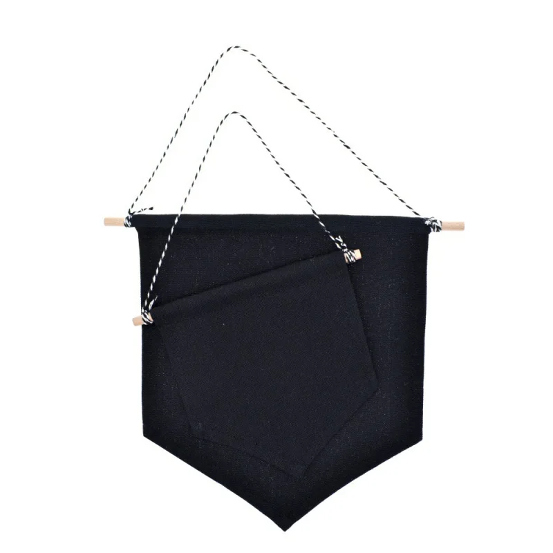 Blank Badge Display Hanging Cloth Kids Room Pennant Buttons Brooch Badge Organizer DIY Wall Decoration