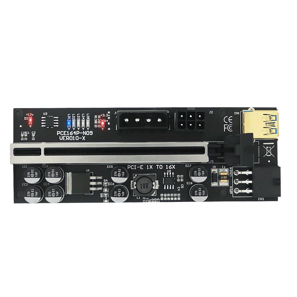Pcie Riser para Mineração Bitcoin Cabo Gpu Pci Express X16 Placa de Vídeo Usb 3.0 Cabo 010 010x Ver010x 010s Plus - Imagem 6