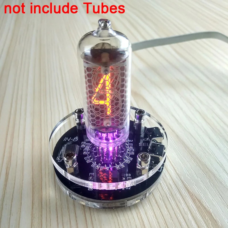 Цифровые настольные часы Nixie с USB винтажные мини-часы одним входом для светящихся