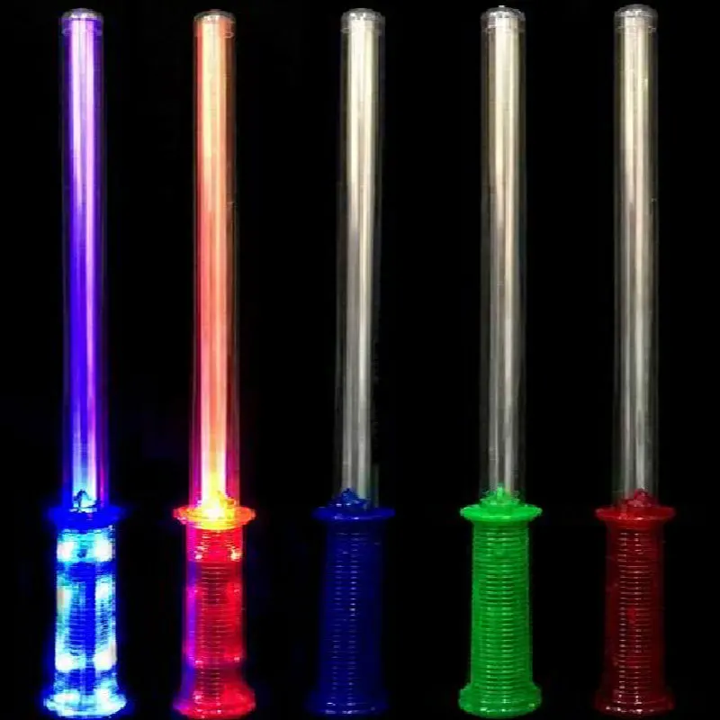 

Children Transparent Colorful LED Flash Shining Sword Flash Stick Toy Shining Sword Stall Night Market Toy Hot Selling