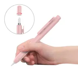 Moko – étui de Protection pour Apple Pencil, porte crayon avec Clip intégré, Protection de pointe rétractable, bouton à ressort, capuchon de sécurité 