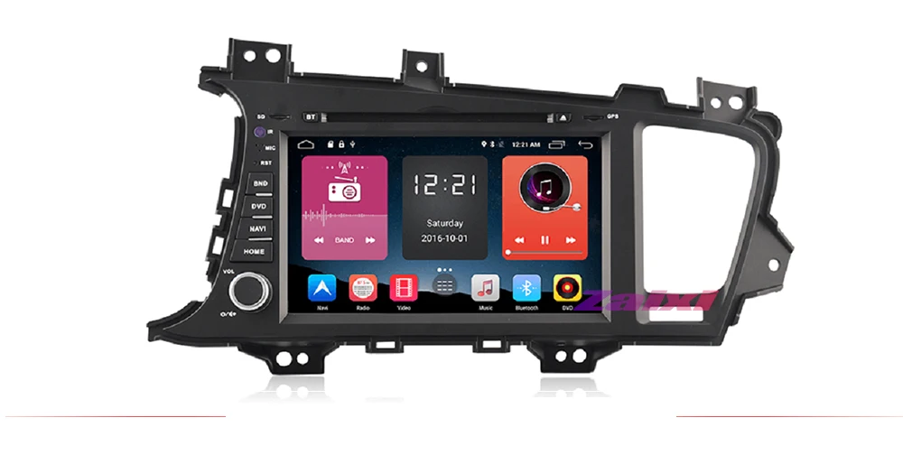 Excellent ZaiXi 2 DIN Android Touchscreen For KIA K5 / Optima K5 2011~2015 Car Multimedia Player Bluetooth GPS WiFi Navigator Radio Player 1