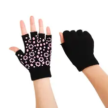 Спортивные перчатки для йоги, стоящие для женщин и мужчин, для тренажерного зала, фитнеса, Нескользящие, для тренировок, бодибилдинга, половина пальцев, защита рук