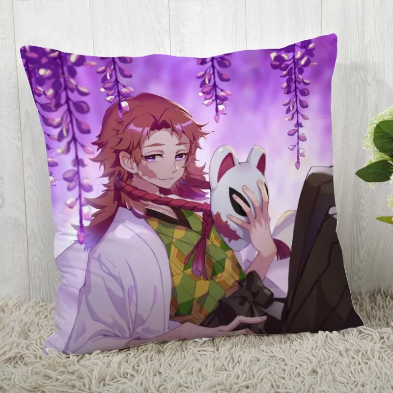 45*45 наволочка с принтом Kimetsu No Yaiba для свадьбы наволочка аниме pillowcases40X40cm45X45cm - Цвет: Pillowcase 4