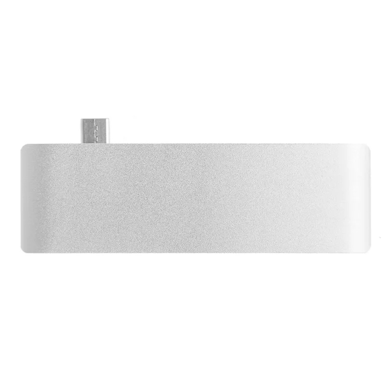 5 в 1 USB 3,1 type C концентратор адаптер USB 3,0 порты SD TF кард-ридер для MacBook H7ED - Цвет: Silver