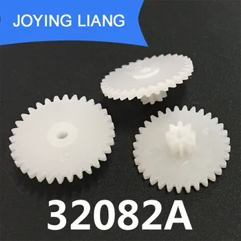 

32082A 0.5M Gear 17mm Diameter 32 Teeth + 8 Teeth Two Layer Gears Hole Tight for 2mm Shaft Mechanical Repair Parts