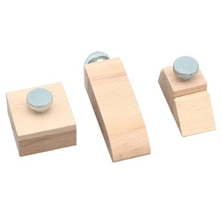 Bloc de papier de verre en bois, fait à la main, articles en cuir, carré, coin biseauté, pour meubles en bois, verre, métal 