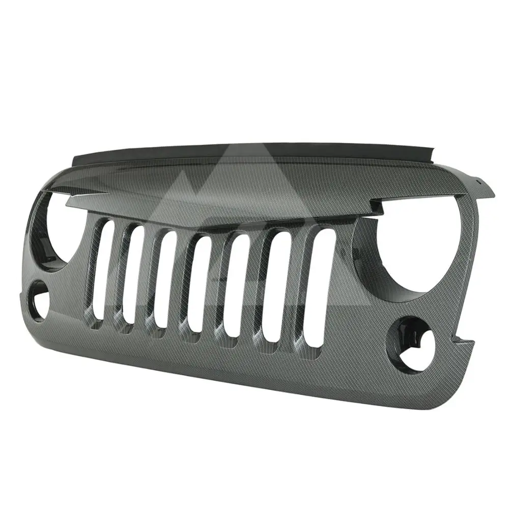 Для 2007 2008 2009 2010 2011 2012 2013 Jeep Wrangler JK «Angry Bird» карбоновое волокно упакованы решетка